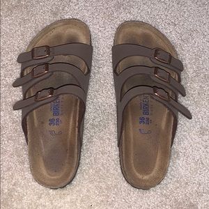 Three strap Birkenstock’s